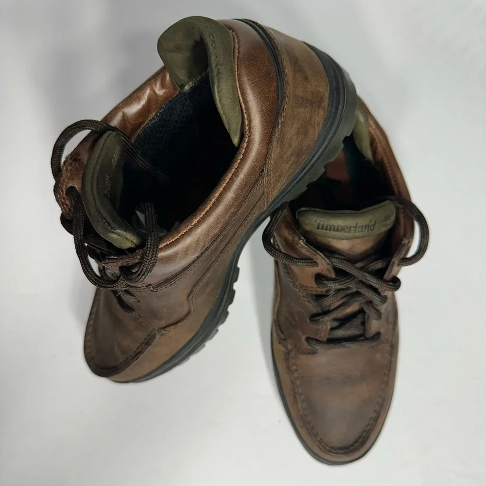 Timberland Men's Brown Leather Shoes pre owned size 9